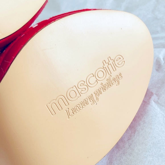 NWOT red polka dot stiletto Heels Peeptoe Slingbacks SIZE 7 AU - Picture 6 of 14